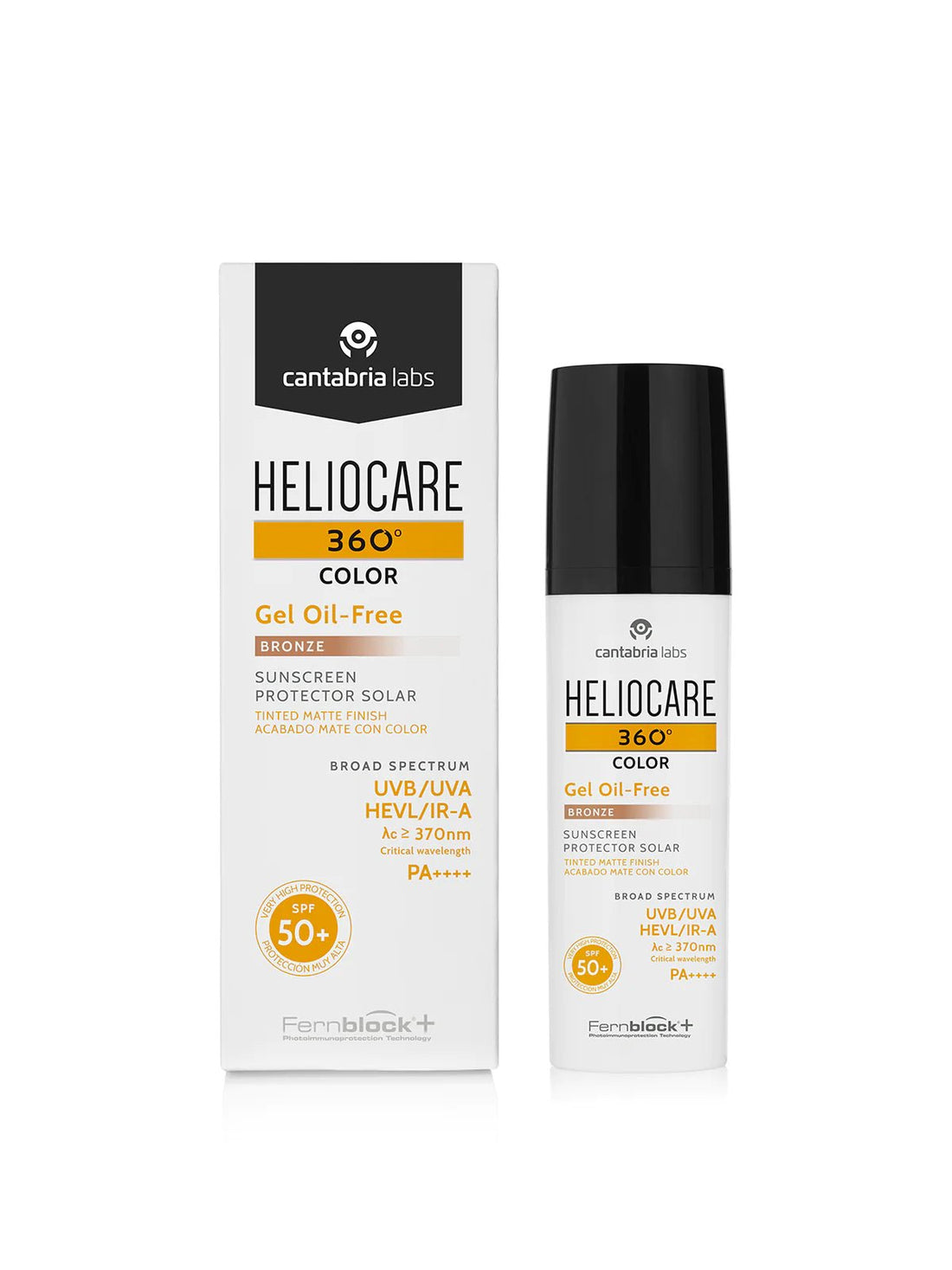 Heliocare® 360° Bronze Colour Oil-Free Gel - 50ml - ngskinclinic